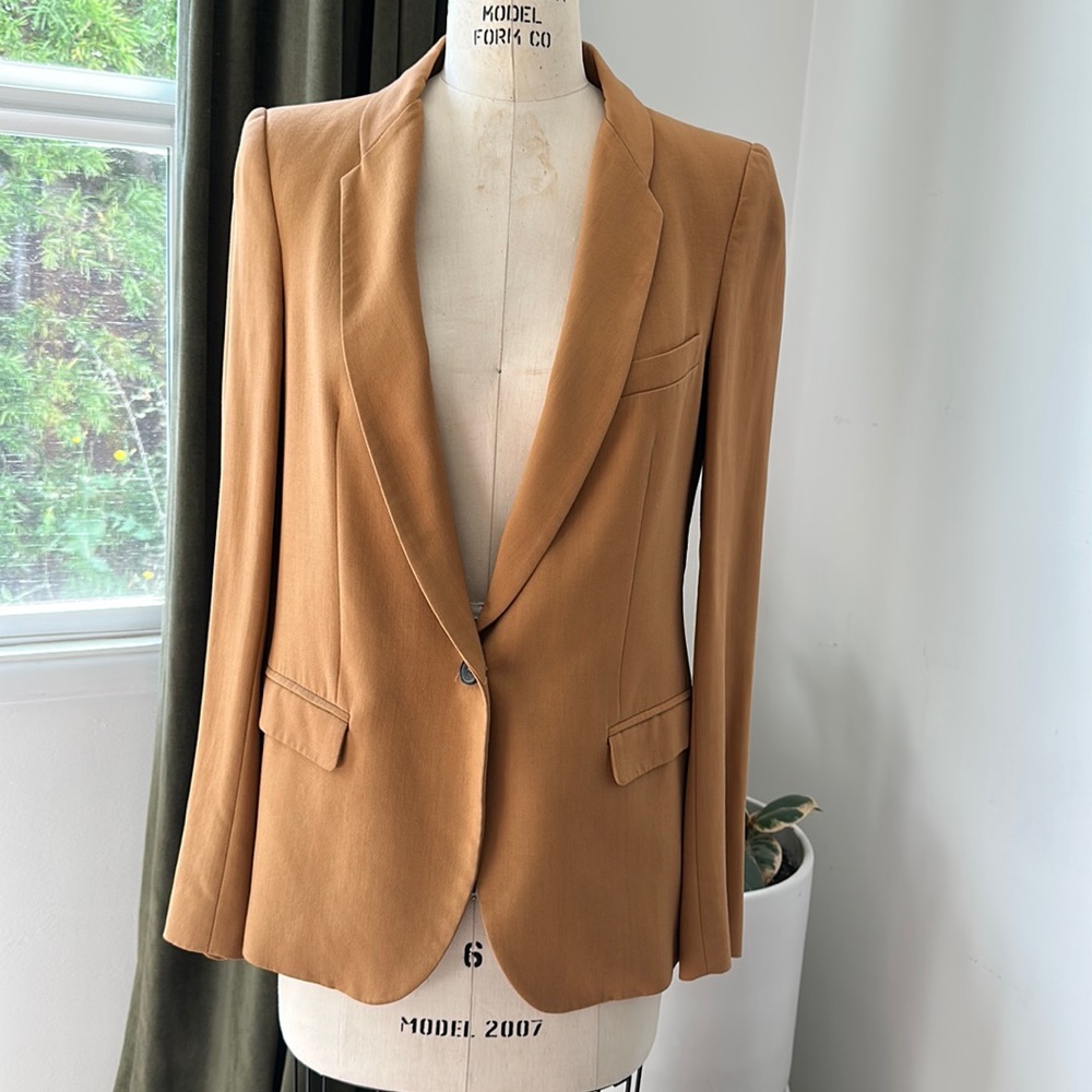 ZARA BLAZER SIZE XS TERRACOTTA COLORED